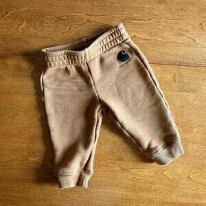 Carhartt tan logo sweatpants 6m